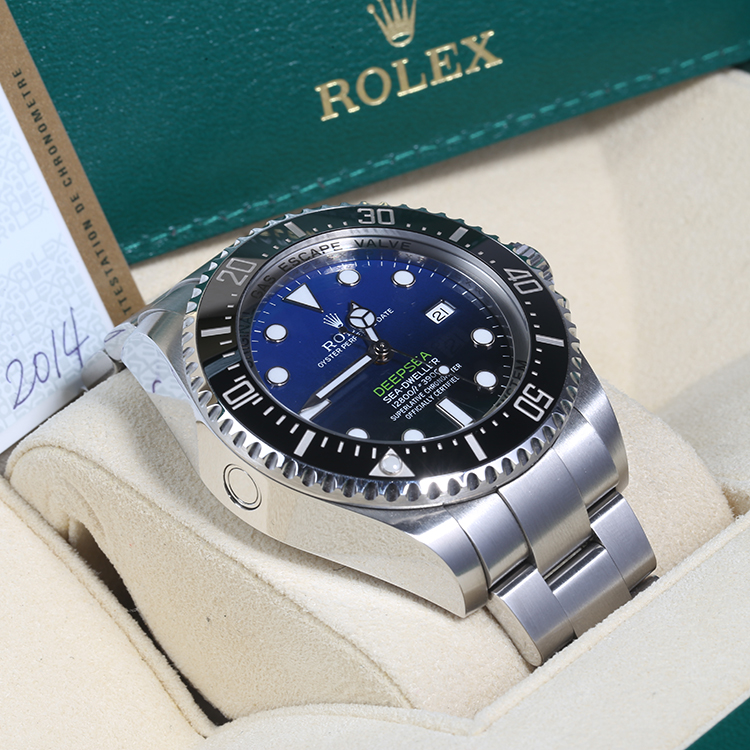 劳力士蓝水鬼老款钢表,劳力士渐变蓝水鬼王老款