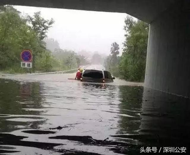 车被淹消防涉水解救被困者,车辆水淹逃生处置