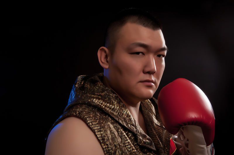 武僧一龙与张君龙,武僧一龙与泰森比赛