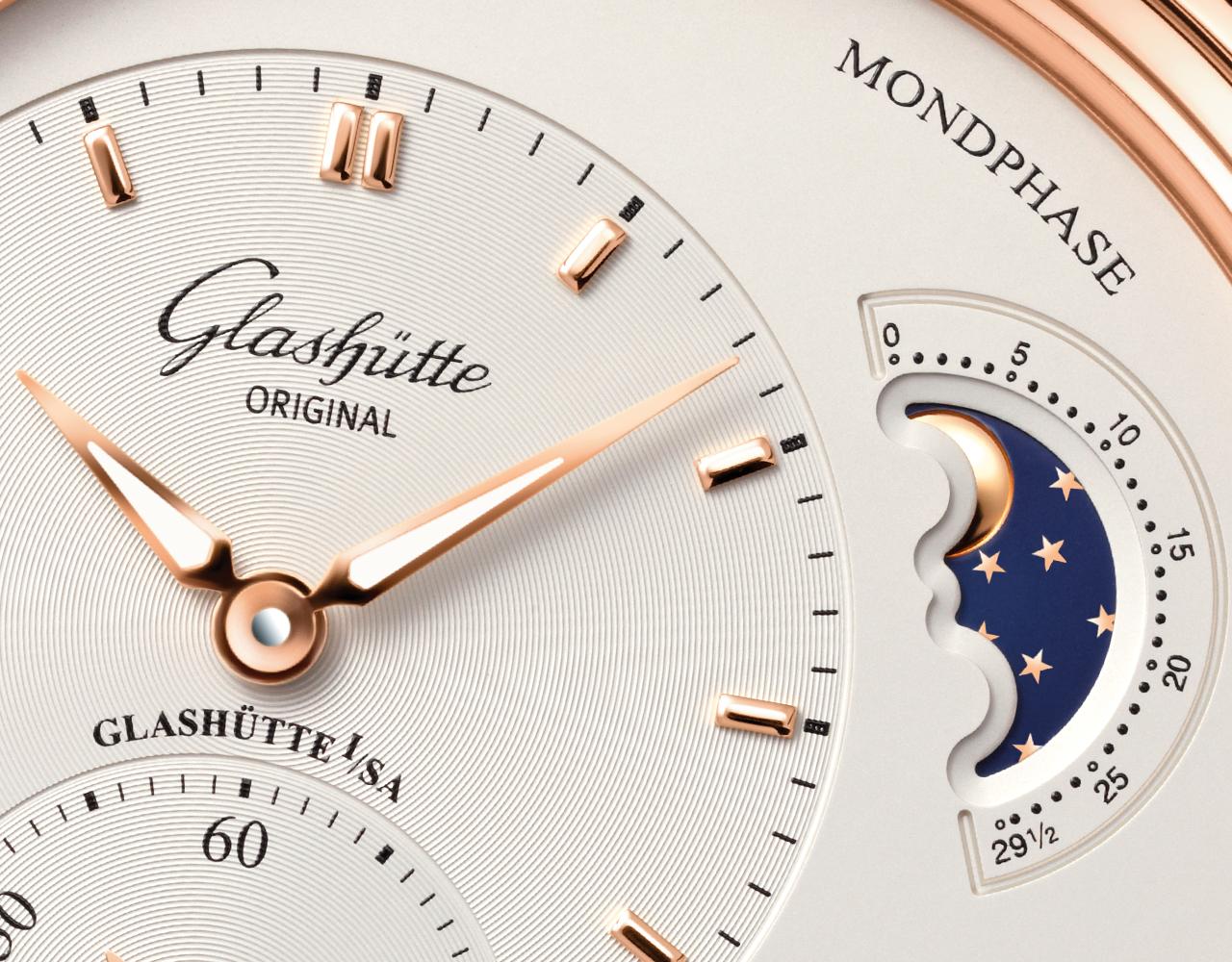 2023款格拉苏蒂偏心年历腕表,格拉苏蒂偏心月相女士腕表