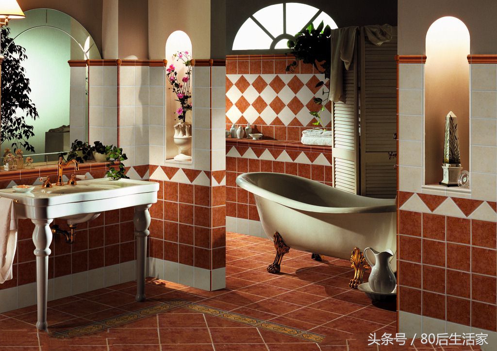 仿古哑光瓷砖效果图,庭院仿古瓷砖效果图