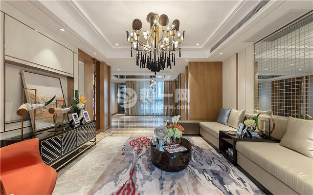 唐山136平米三室两厅装修效果图,唐山君熙太和别墅效果图