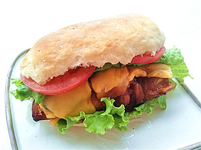 奥尔良秘制鸡腿堡,新奥尔良鸡腿堡的做法