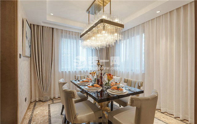 唐山136平米三室两厅装修效果图,唐山君熙太和别墅效果图