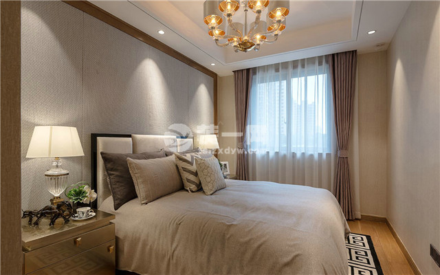 唐山136平米三室两厅装修效果图,唐山君熙太和别墅效果图