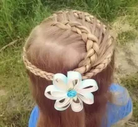 宝妈儿童编发之个性马尾辫编法,超级简单的儿童编发