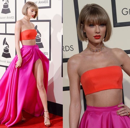 taylorswift霉霉看篮球,taylorswift霉霉紫色裙子