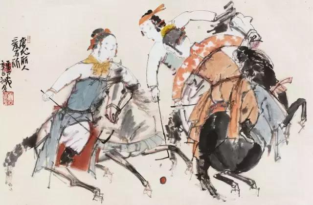 华清打篮球,马球精彩动作