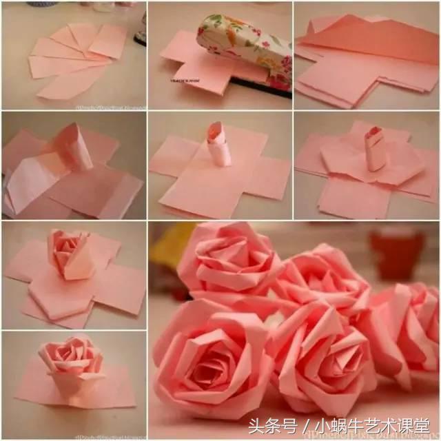 收集了各种超精致又好看的折纸玫瑰花、折纸花(带详细步骤)