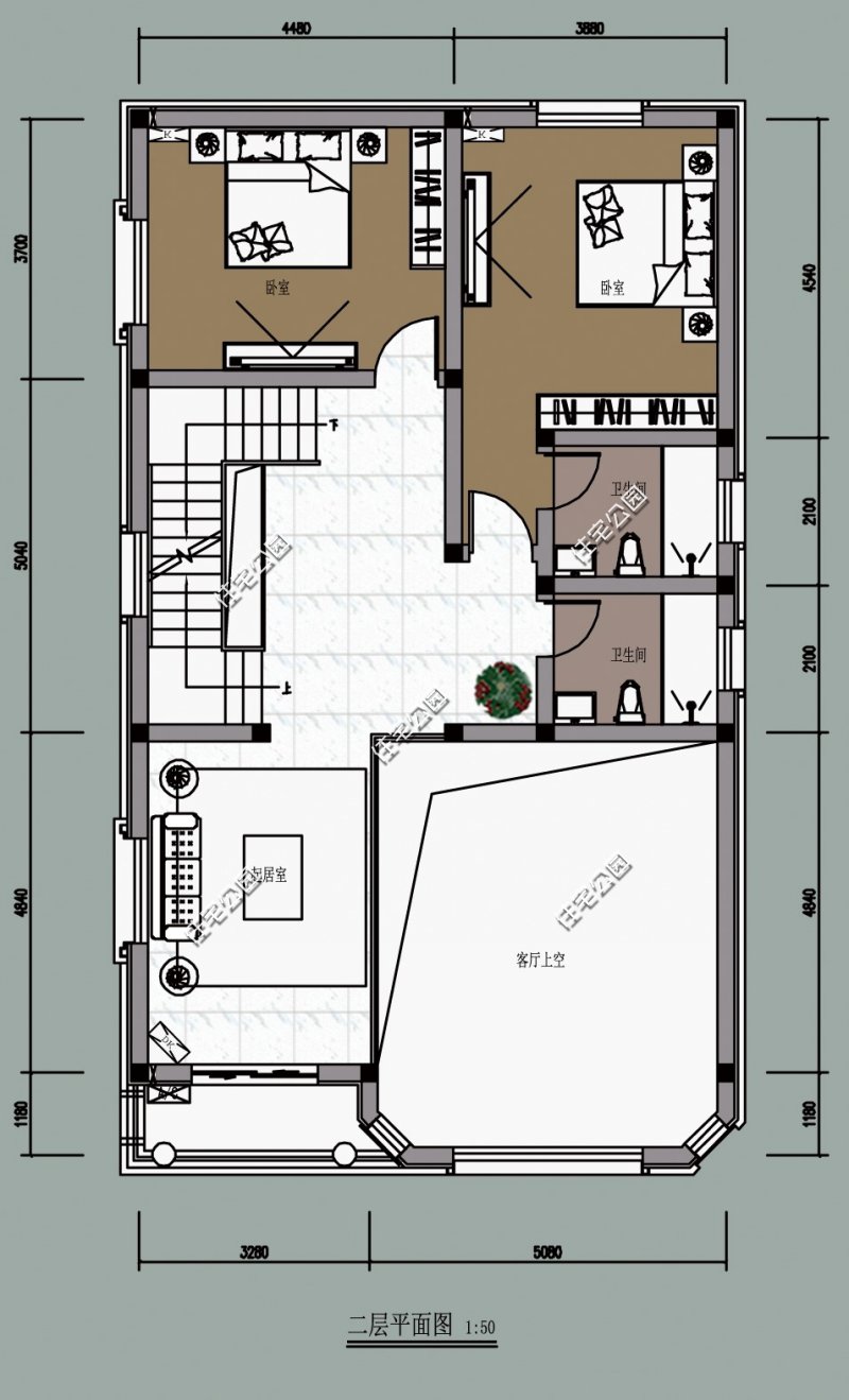 面宽20米进深10米别墅双拼,面宽18米进深10米二层别墅