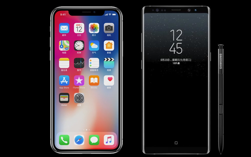 iphonex和三星note8,三星note8和三星note9对比