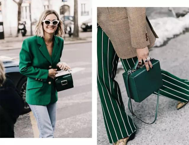 这款复古文艺包包,小众高级感复古包包绿色