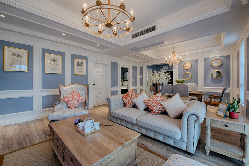 郑州南熙福邸130平混搭，优雅的紫色、怡人的浅绿色打造完美婚房