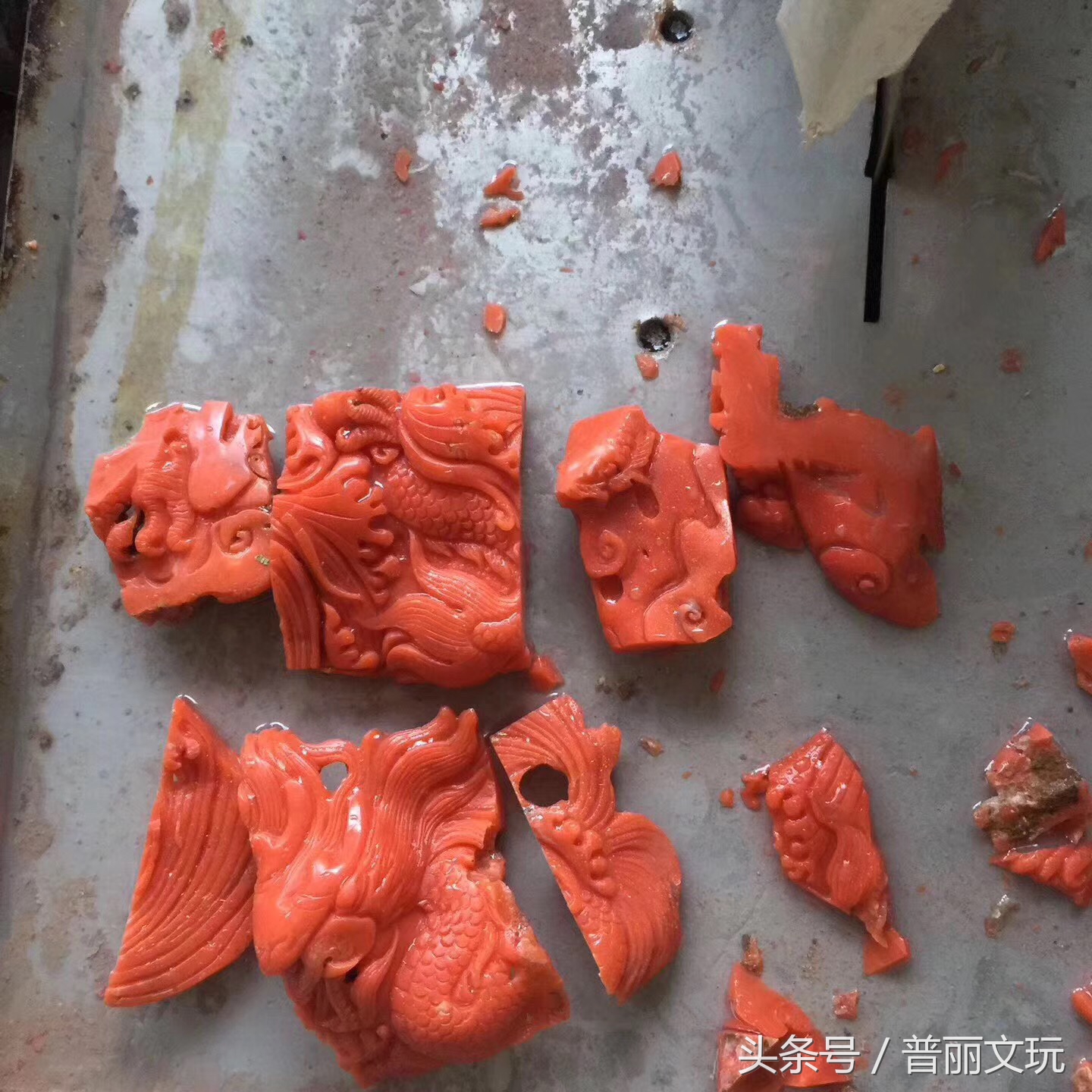 30万摔碎玉手镯后续,30万的红珊瑚