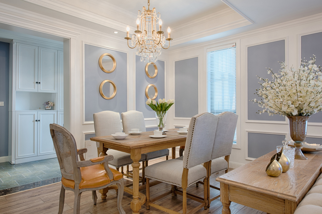 郑州南熙福邸130平混搭，优雅的紫色、怡人的浅绿色打造完美婚房