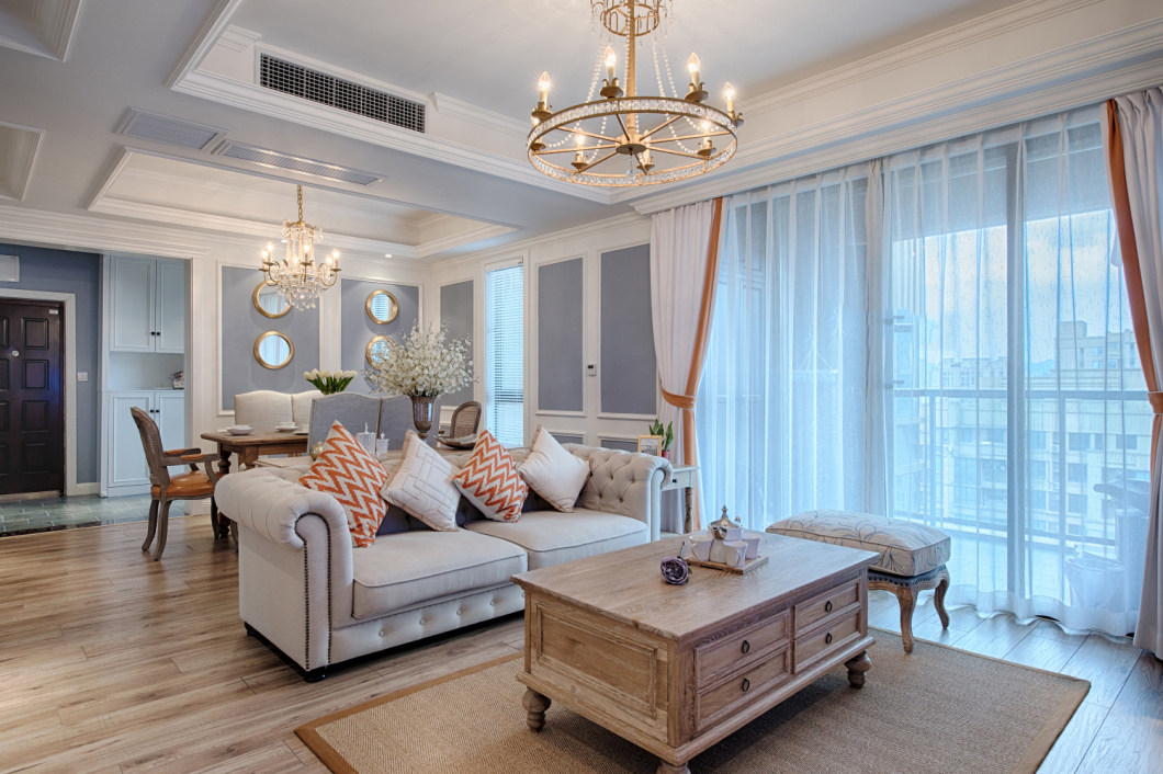 郑州南熙福邸130平混搭，优雅的紫色、怡人的浅绿色打造完美婚房