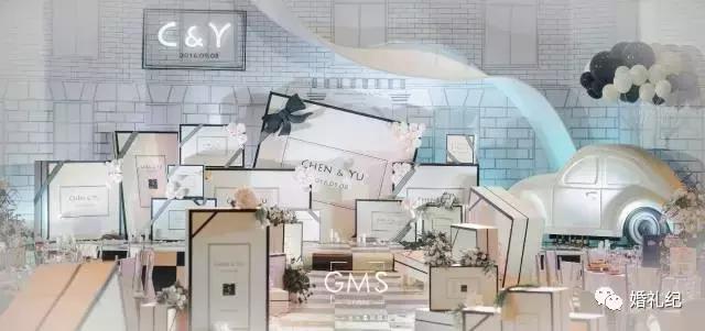 婚礼背景板设计效果图,婚礼背景板