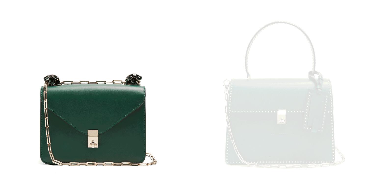 这款复古文艺包包,小众高级感复古包包绿色