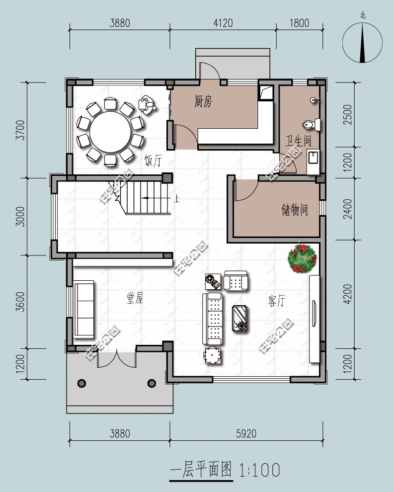 面宽20米进深10米别墅双拼,面宽18米进深10米二层别墅