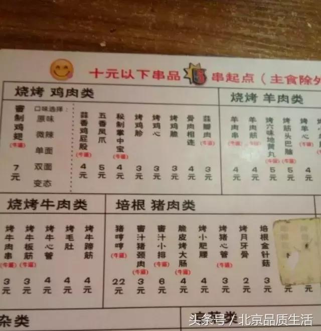 北京必吃前十的店,北京串店