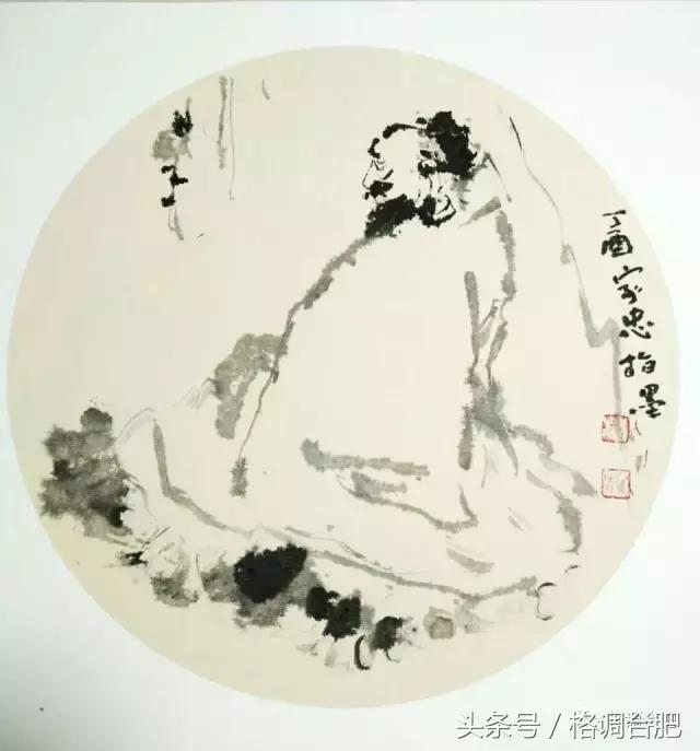 痴迷画画，除了教书就是水墨画