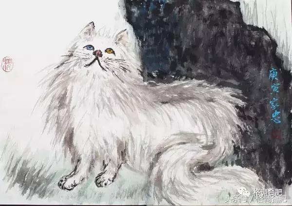 痴迷画画，除了教书就是水墨画