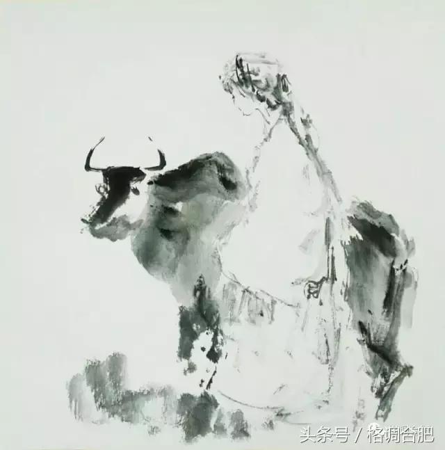 痴迷画画，除了教书就是水墨画