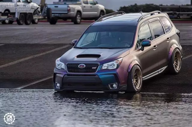 “不务正业”的低趴斯巴鲁森林人,在路上暴走的姿态简直凶猛!