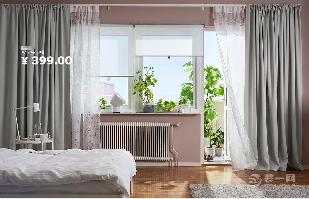 宜家隔断帘装修效果图,宜家风格装修效果图