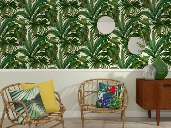 护墙板壁纸效果图,护墙板加壁纸好看吗