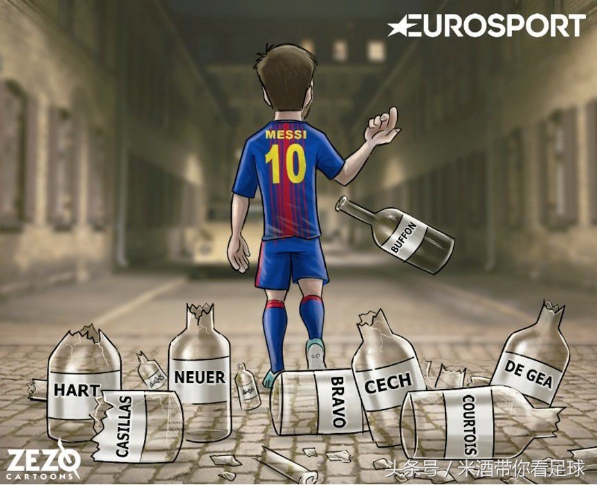 足球名场面漫画图梅西,欧洲杯漫画梅西