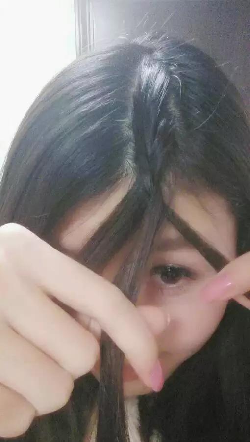 长发带刘海编发教程简单大气,淑女发型有刘海编发