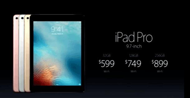 苹果ipadpro9.7和ipad2017,10.5寸ipadpro和12.9寸ipadpro对比