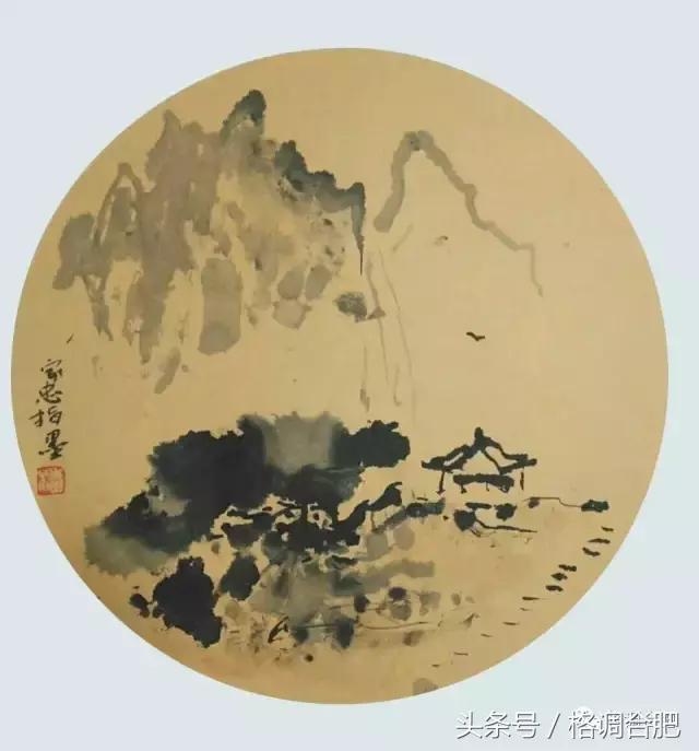 痴迷画画，除了教书就是水墨画