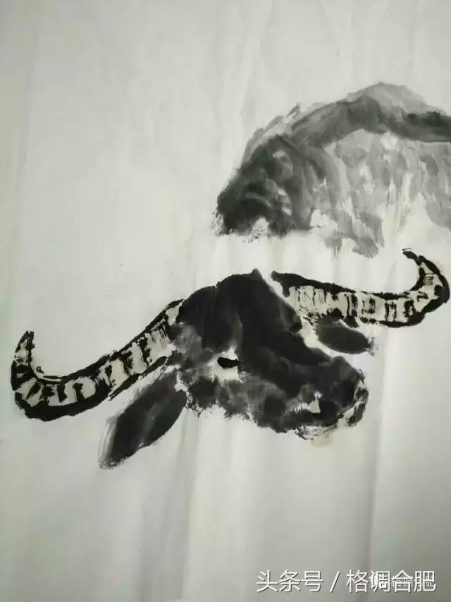 痴迷画画，除了教书就是水墨画