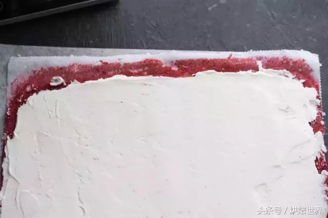 爆浆红丝绒蛋糕卷,颜值与口感并存的橙香蛋糕卷