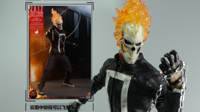 hottoys恶灵骑士灵魂战车,恶灵骑士神盾特工局特效