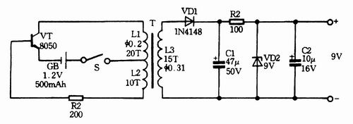 最简单的直流升压电路图,直流电升压电路图及元件说明