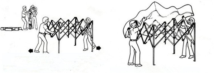 快速折叠帐篷怎么收,双人折叠帐篷怎么收