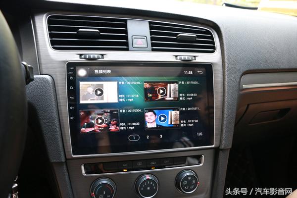 高尔夫7中控大屏改装推荐,高尔夫7升级新款仪表