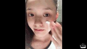 林允直播化妆萧薰儿,林允化妆视频48元洗面奶