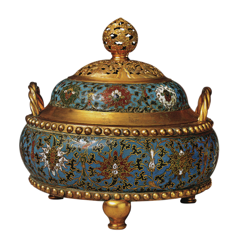 清三代珍品掐丝珐琅器汇编,清代掐丝珐琅器图真品