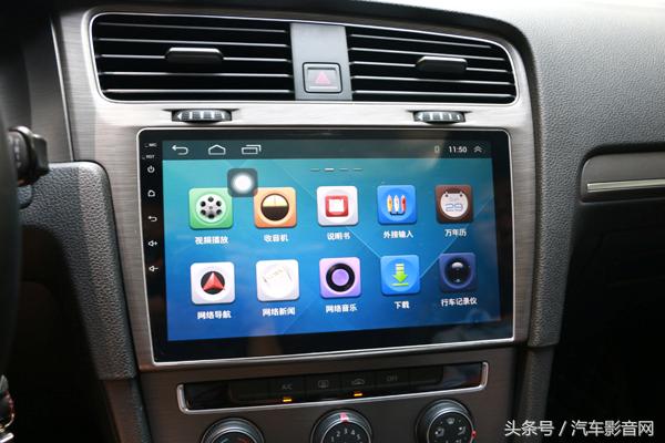 高尔夫7中控大屏改装推荐,高尔夫7升级新款仪表