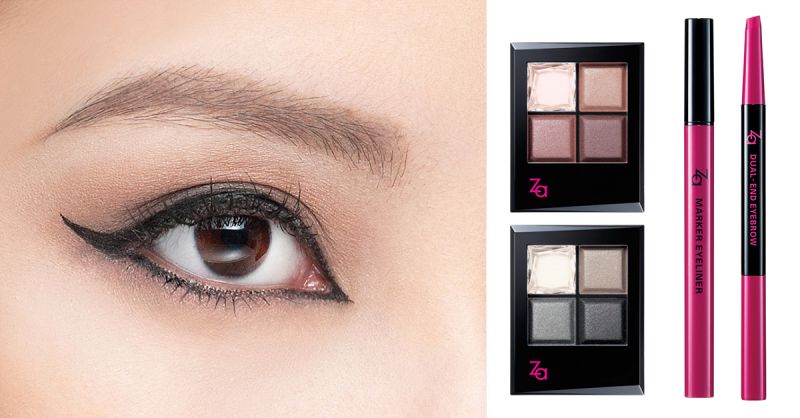 粉色眼影双重奏,用眼眉色调+线条决定时尚表情!