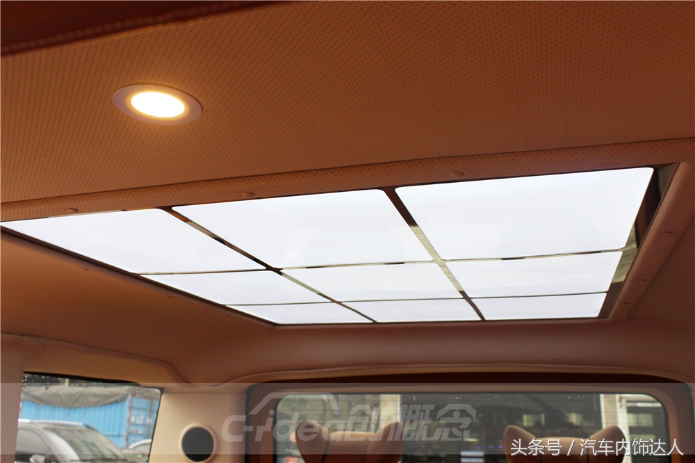 悍马h2改装led顶灯,悍马h2奢华改装内饰