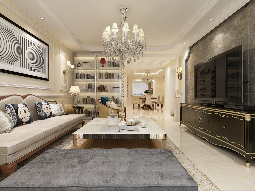 简欧风格120平,25-50左右都会喜欢的温馨舒适,长春保利拉菲公馆