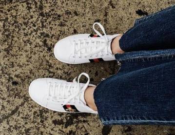 古琦印花小白鞋,古琦小白鞋同款