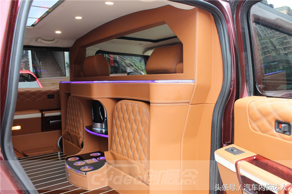 悍马h2改装led顶灯,悍马h2奢华改装内饰