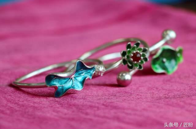 银饰珐琅彩,珐琅彩银饰和景泰蓝银饰