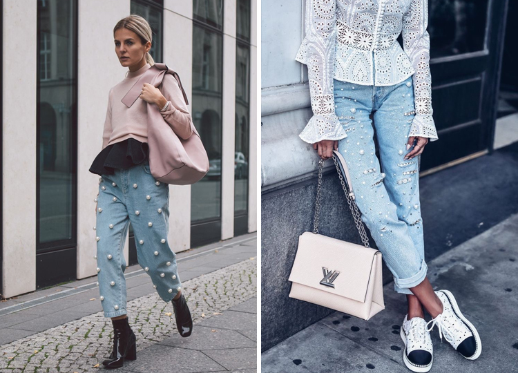 打破服装常规形态与搭配,珍珠搭出n种时尚感